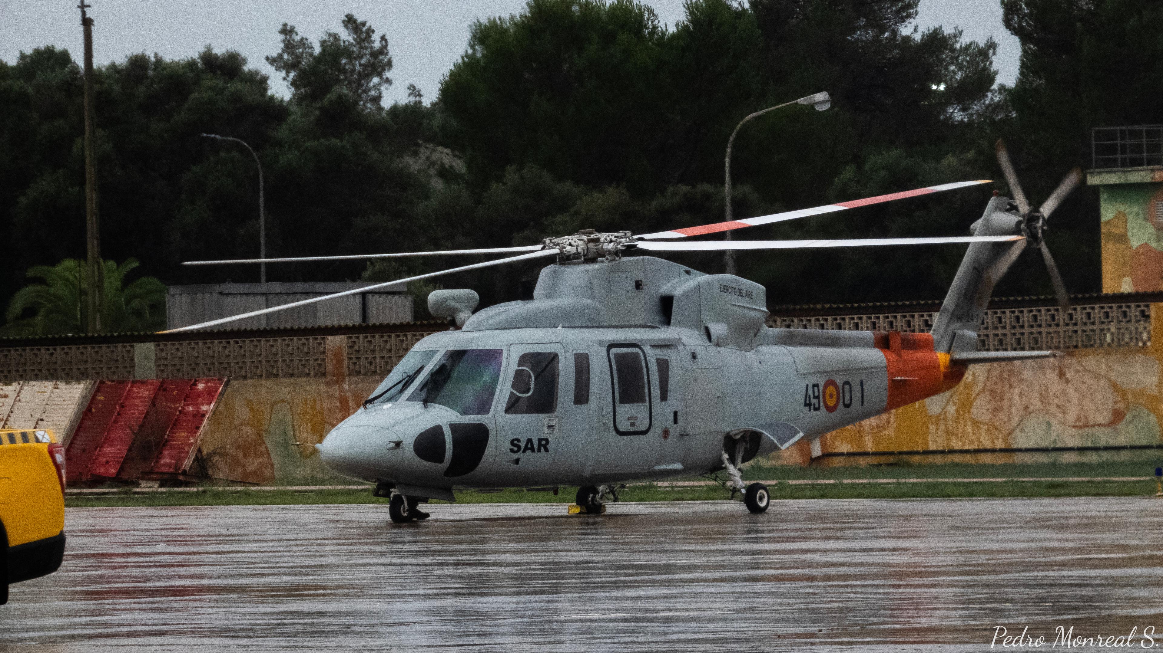 Simulación de rescate con helicóptero